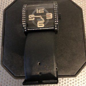 Esprit Evening Watch--Black with Rhinestones